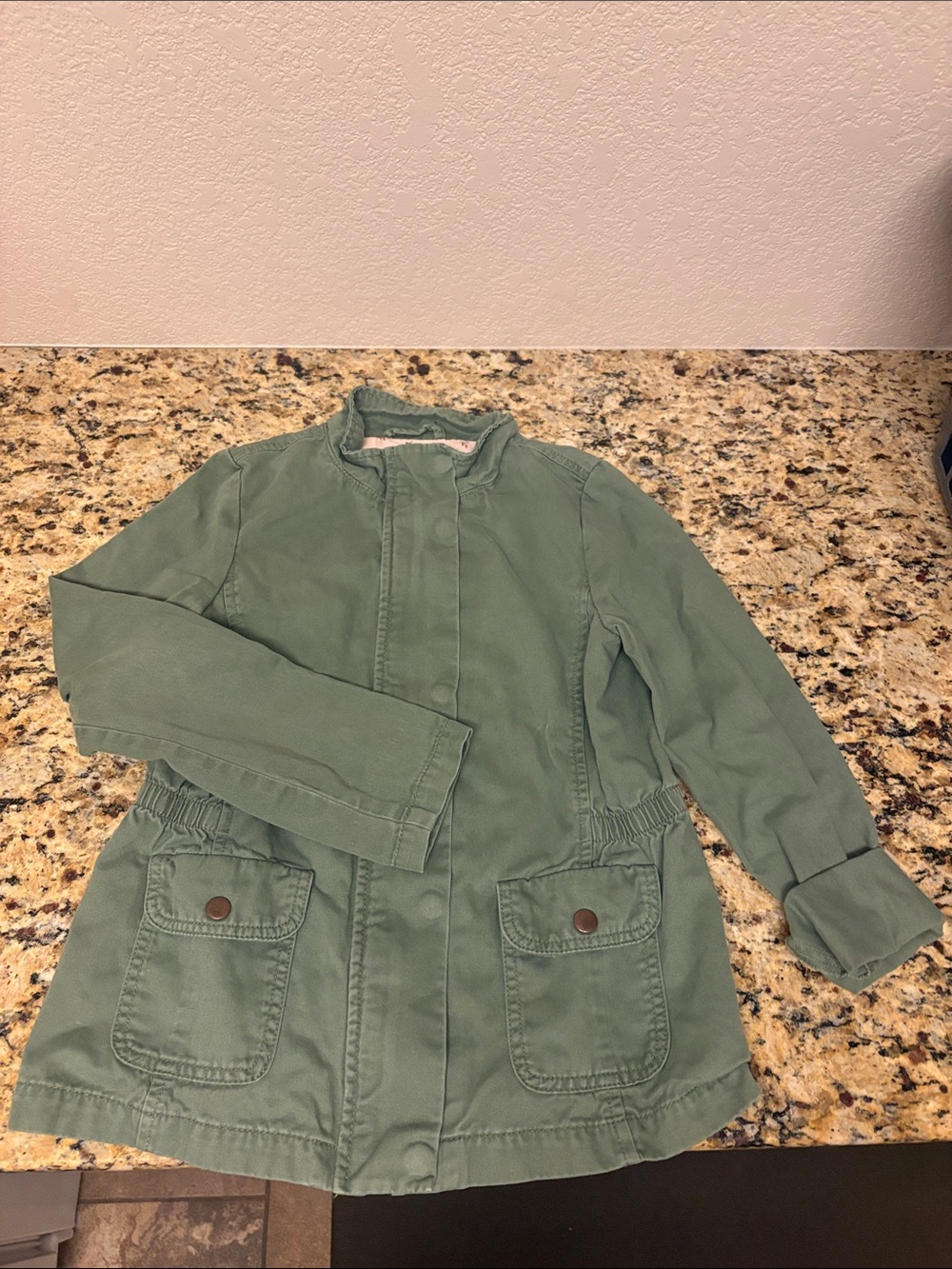 The Children's Place Olive Green Girls' Utility Jacket